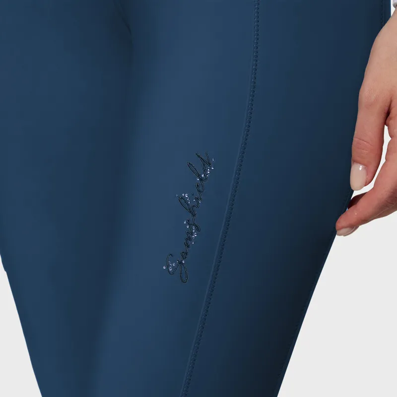 Samshield Tallia Knee Grip Ladies Riding Tights - Celestial Blue-2