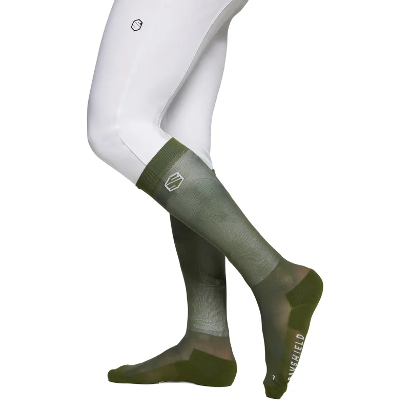 Samshield Balzane Trio Pack Womens Tall Riding Socks - Navy/Khaki/Black-1