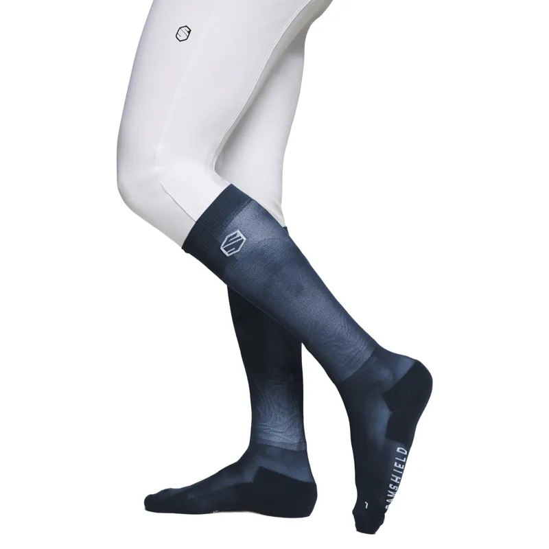 Samshield Balzane Trio Pack Womens Tall Riding Socks 3 Pack - Navy