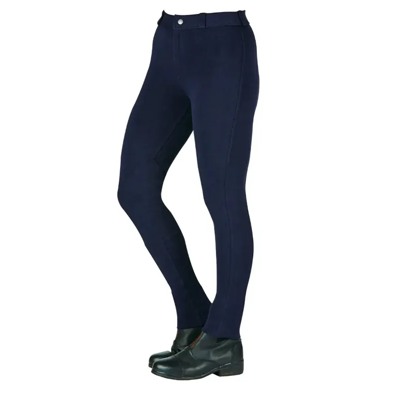 Saxon Warm Up II Zip Front Ladies Jodhpurs - Navy