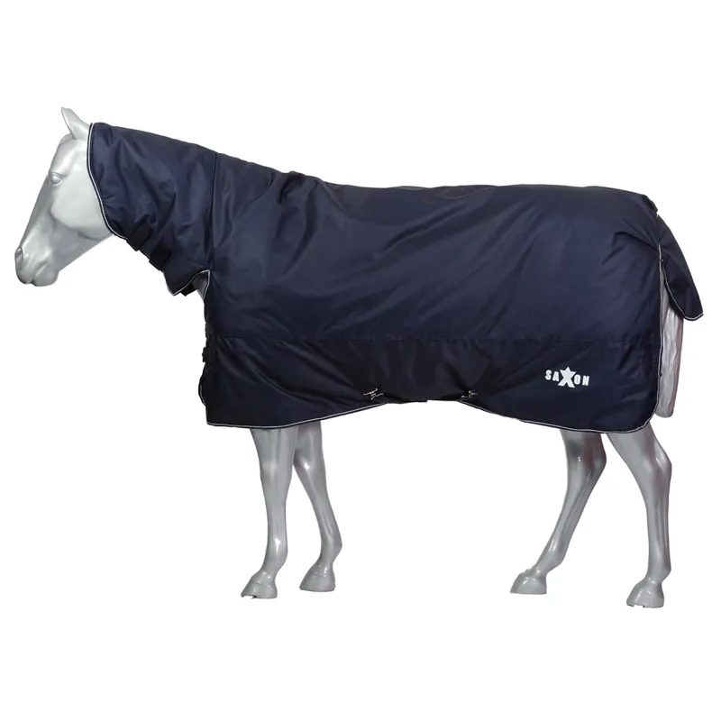 Saxon Defiant 600D Combo 300g Turnout Rug - Navy/White-1