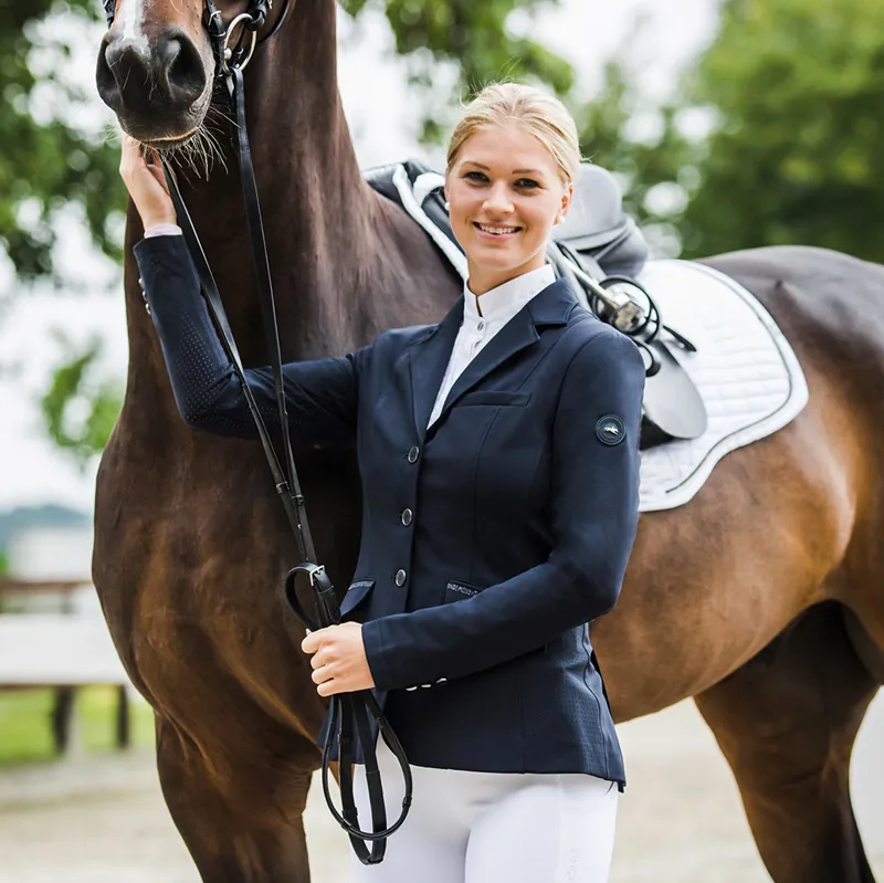 Schockemohle Amelie Style Womens Show Jacket - Dark Blue-4