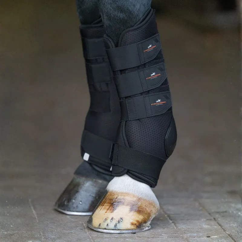 Schockemohle Air Flow Ceramic Stable/Travel Boots - Black