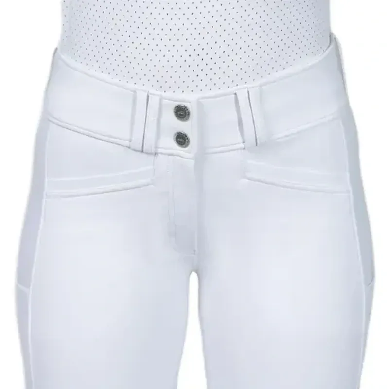 Schockemohle Carola Full Grip Womens Breeches - Optical White-3