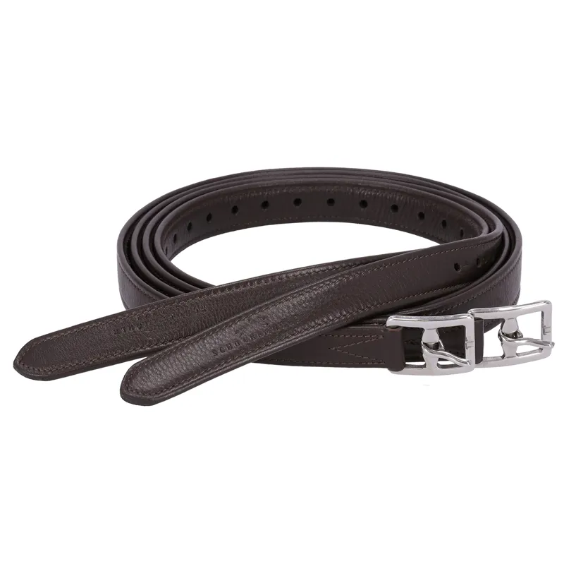 Schockemohle Colorado Soft Stirrup Leathers - Espresso Brown