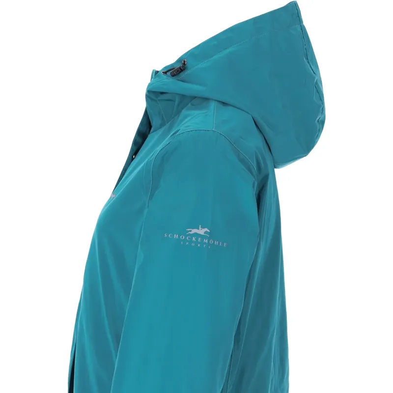 Schockemohle Kaija Womens Waterproof Long Jacket - Colonial Blue-2