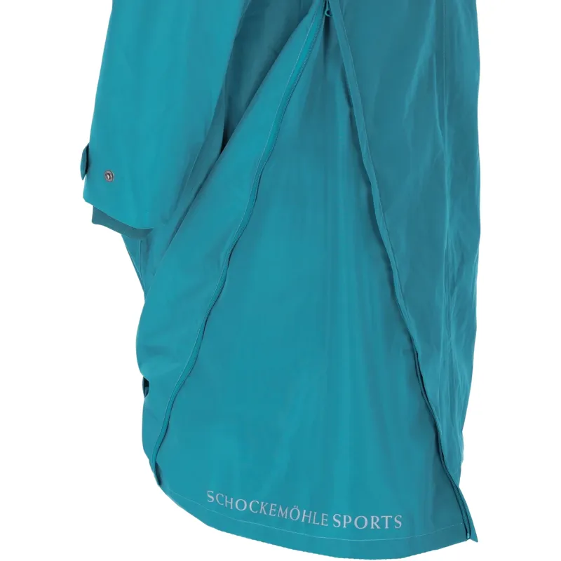 Schockemohle Kaija Womens Waterproof Long Jacket - Colonial Blue-4