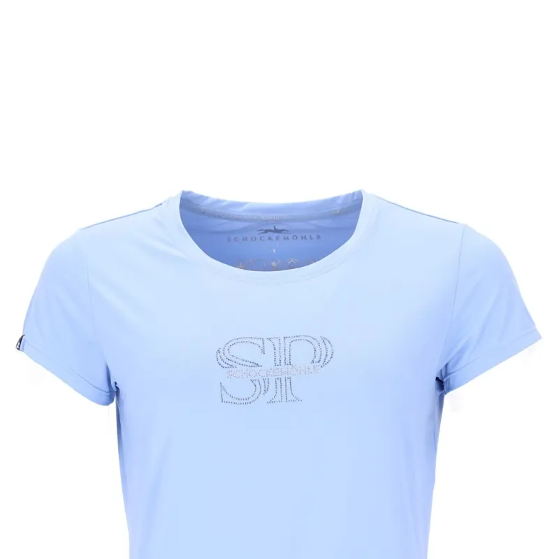 Schockemohle Nola SP Womens T-Shirt - Sky Blue-5