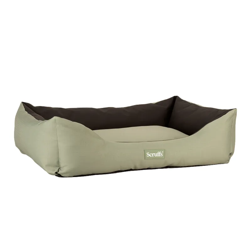 Scruffs Expedition Dog Box Bed - Khaki Green