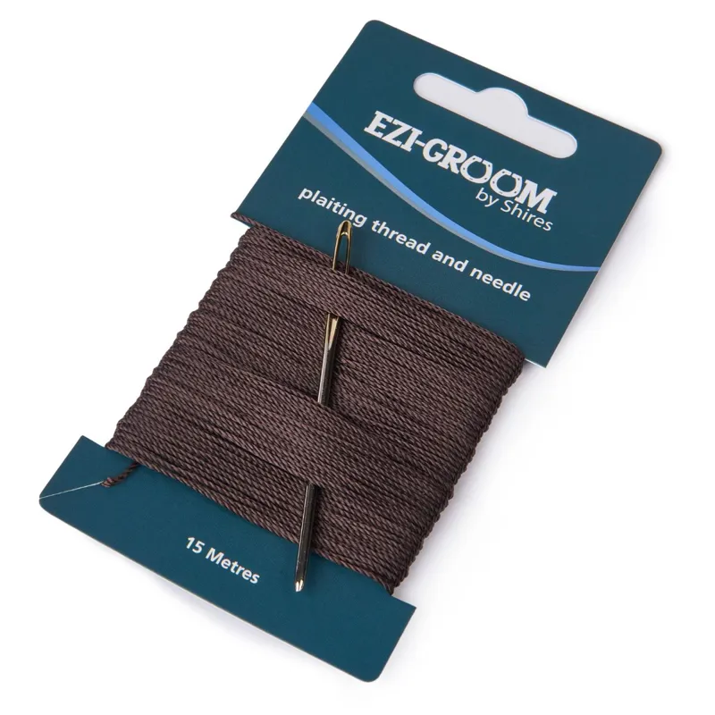 EZI-GROOM Plaiting Thread Card - Brown