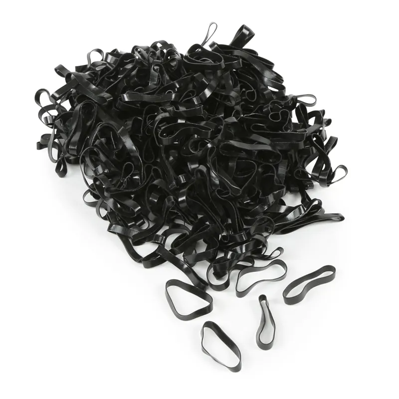 EZI-GROOM Silicone Plaiting Bands - Black