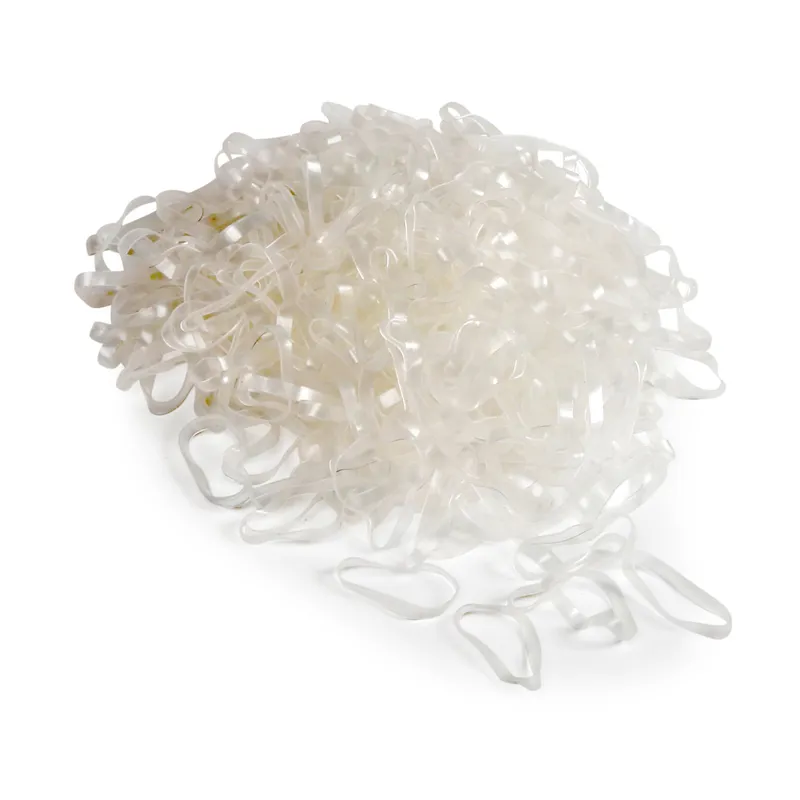 EZI-GROOM Silicone Plaiting Bands - Clear