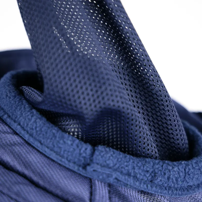 Shires FlyGuard Pro Fine Mesh Fly Mask with Ears and Fringe - Navy-3