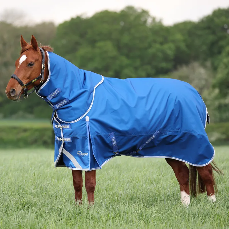 Shires Highlander Original 200g Detach-A-Neck Turnout Rug - Blue