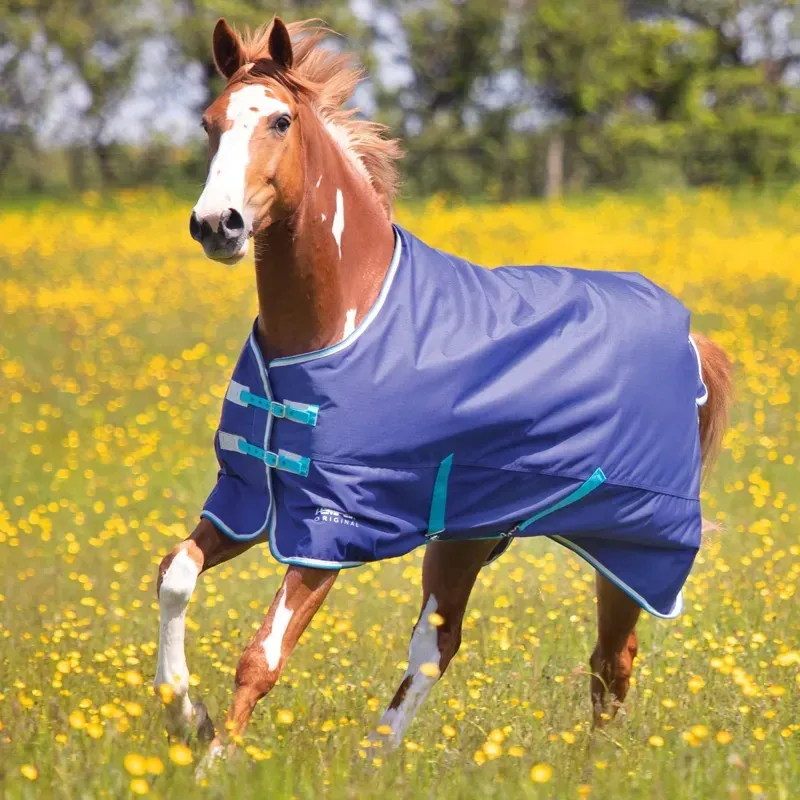 Shires Tempest Original 100g Standard Neck Turnout Rug - Navy
