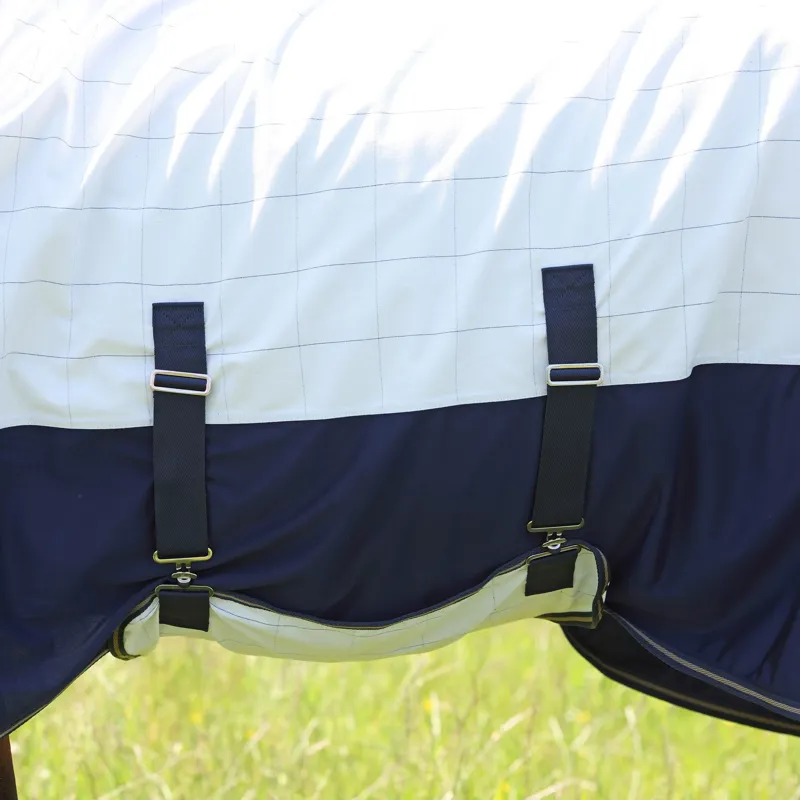 Shires Tempest Original Summer Shield with Mesh Combo Neck Rug - White-2