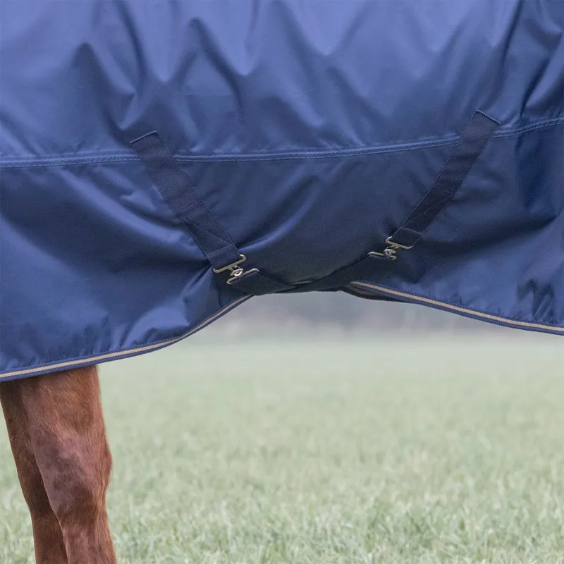 Shires Typhoon Lite Standard Neck 0g Turnout Rug - Navy-4
