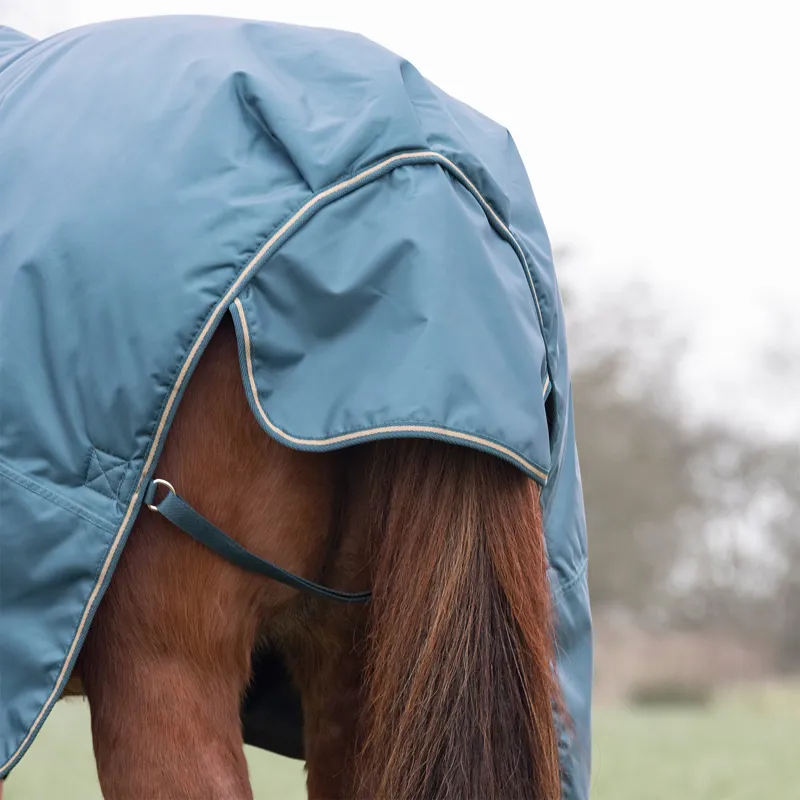 Shires Typhoon 200g Standard Neck Turnout Rug - Green-2