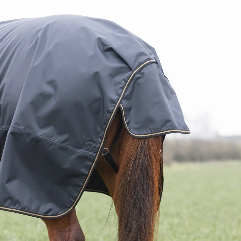 Shires Typhoon 50g Combo Neck Turnout Rug - Black-5