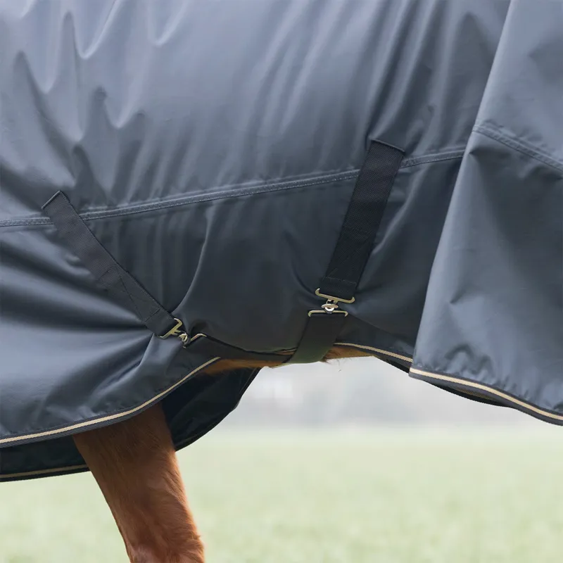Shires Typhoon 50g Combo Neck Turnout Rug - Black-4