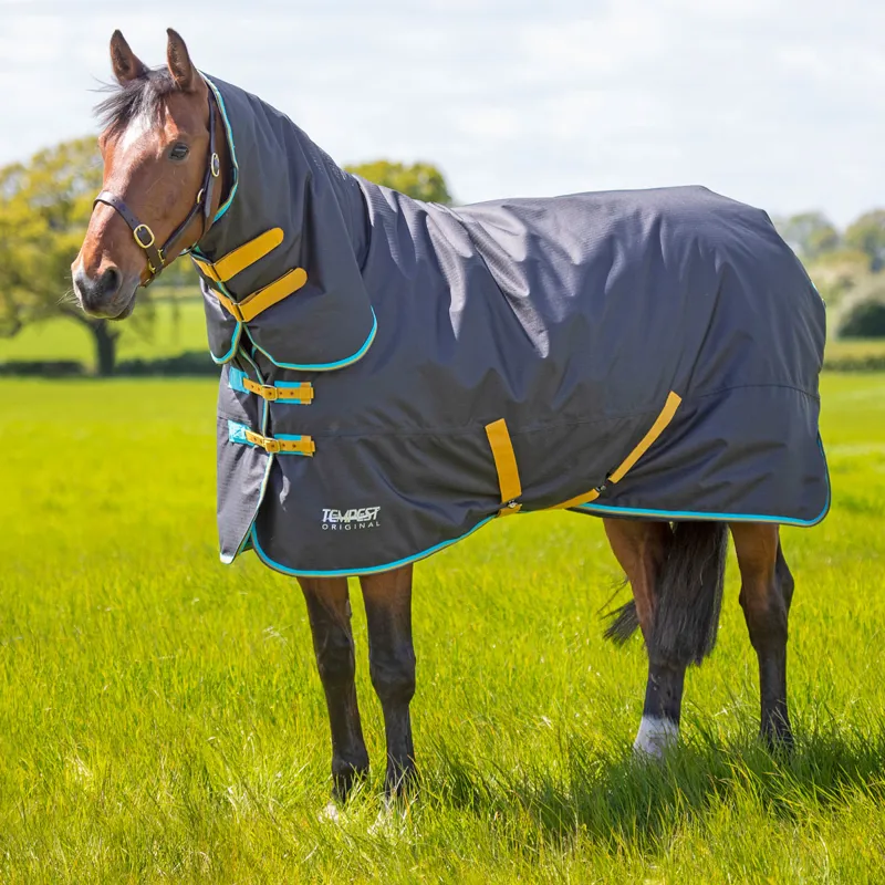 Shires Tempest Original 300g Combo Neck Turnout Rug - Black