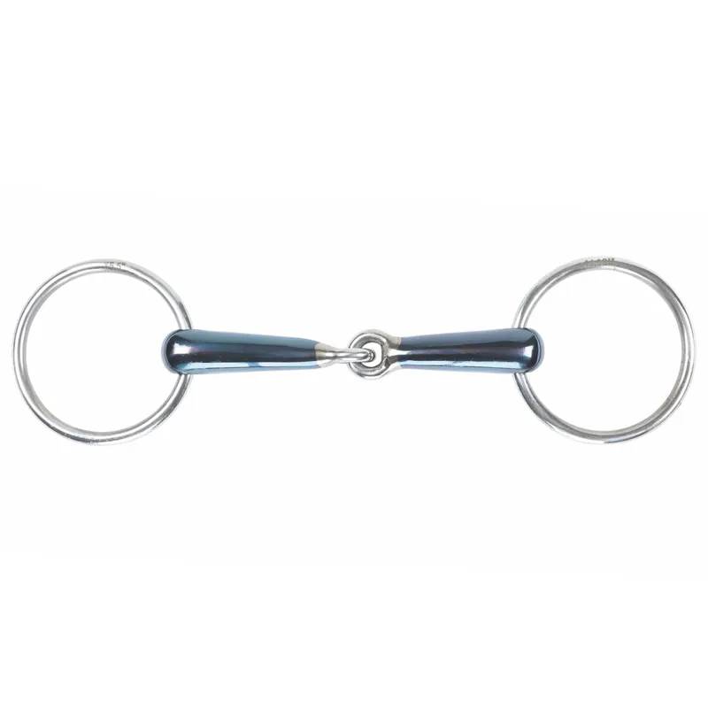 Shires Loose Ring Blue Sweet Iron Single Jointed Bit