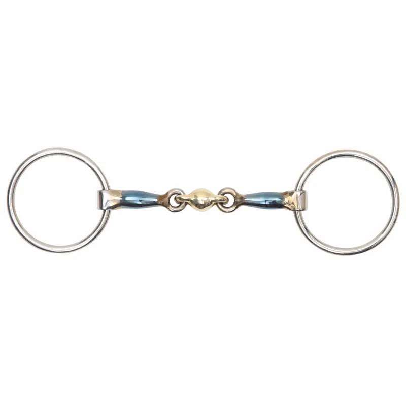 Shires Loose Ring Blue Sweet Iron Lozenge Bit
