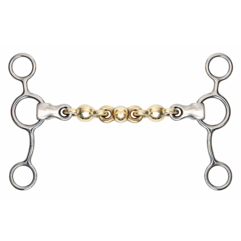 Shires Tom Thumb Brass Waterford Gag Bit