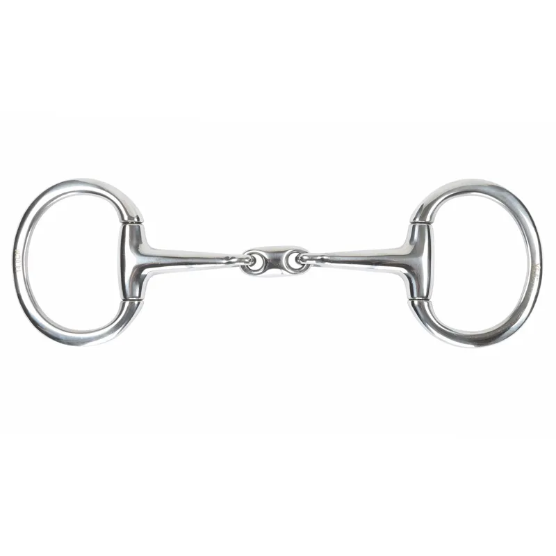 Shires Flat Ring Eggbutt Bit with Lozenge 