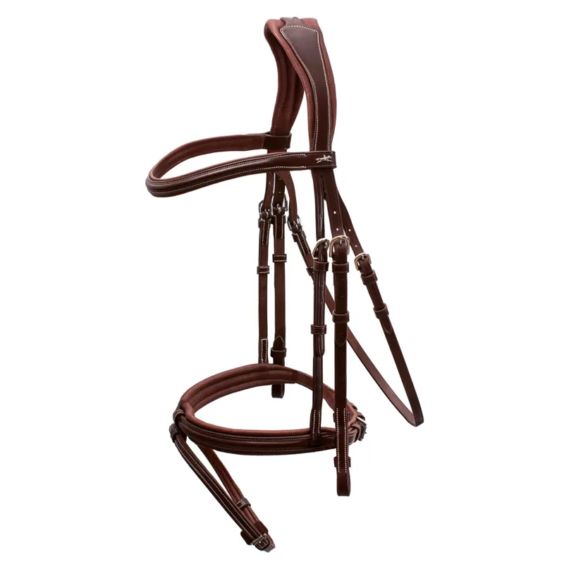 Schockemohle Tokyo Select Removable Flash Bridle - Royal Oak/Cream