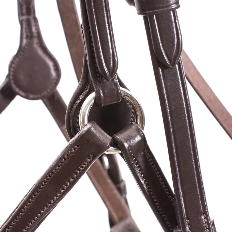 Schockemohle Rio Select Mexican Grackle Bridle - Espresso/Silver-1