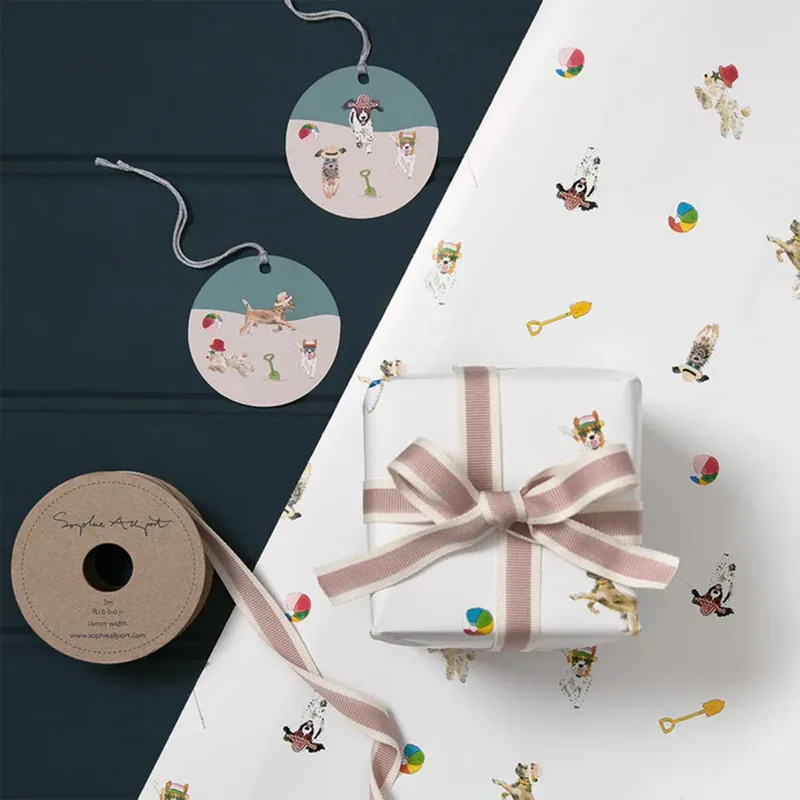 Sophie Allport Wrapping Paper - Running Dogs-1