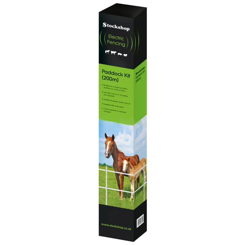 Stockshop Electric Fencing Complete Paddock Kit - 200m