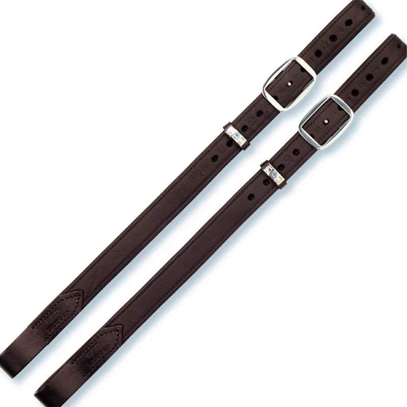 Stubben Mono De Luxe Stirrup Leathers - Ebony Brown