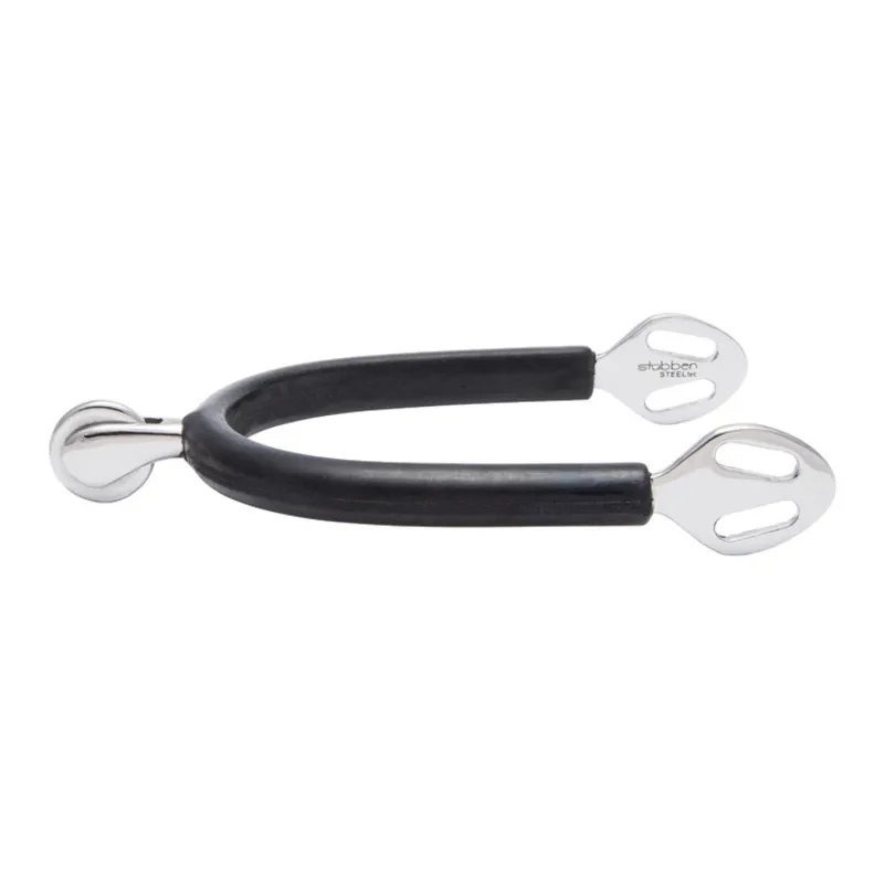Stubben SEQ Rubber Covered Smooth Rowel Spurs