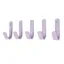 Stubbs General Purpose Hook Set 5 Pack - Lilac