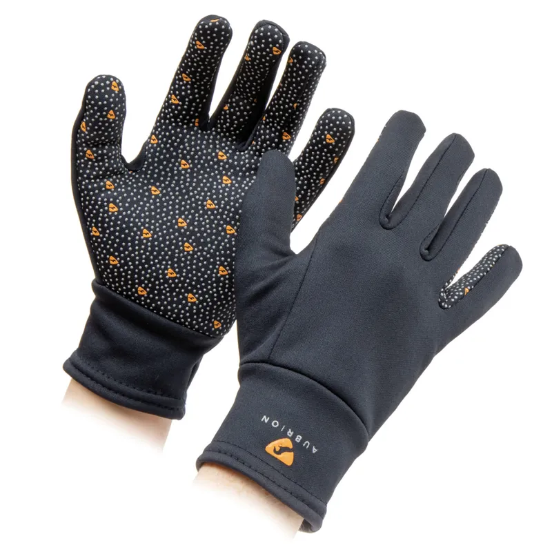 Aubrion Patterson Thermo Adults Riding Gloves - Black