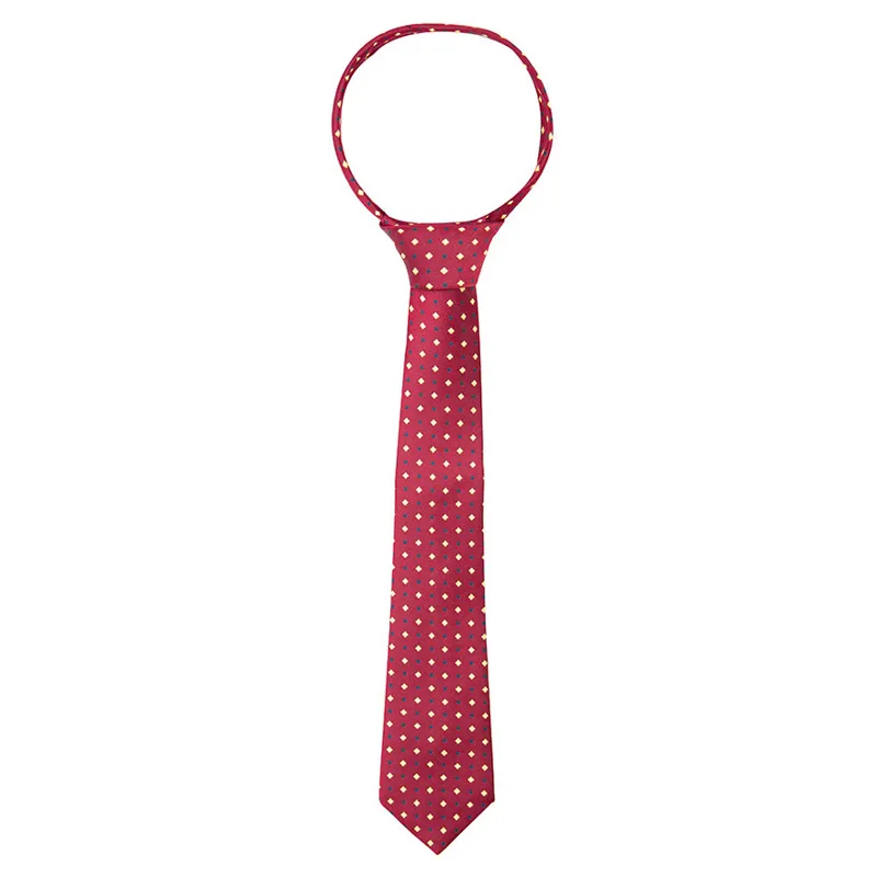 Supreme Products Junior Show Tie - Burgundy/Gold Diamonds