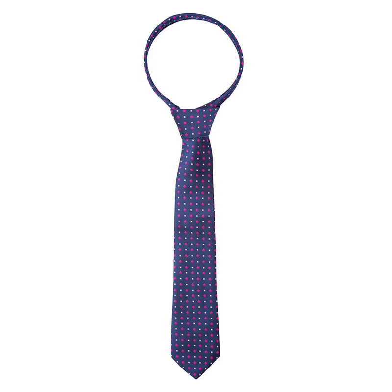 Supreme Products Junior Show Tie - Navy/Pink Diamonds