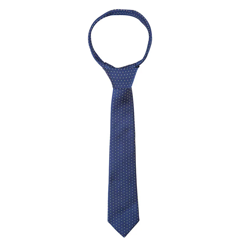 Supreme Products Adults Show Tie - Navy/Gold Spot