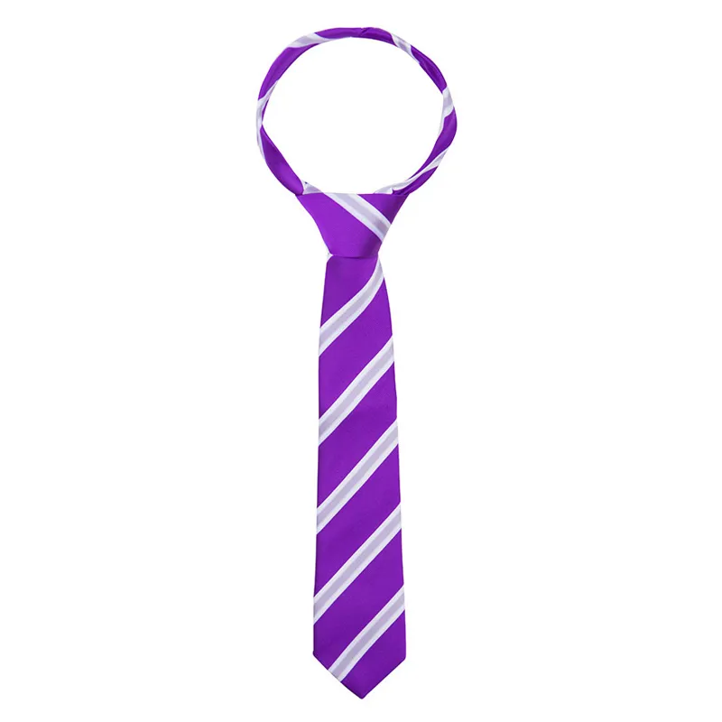 Supreme Products Adults Show Tie - Purple/Lilac Stripe