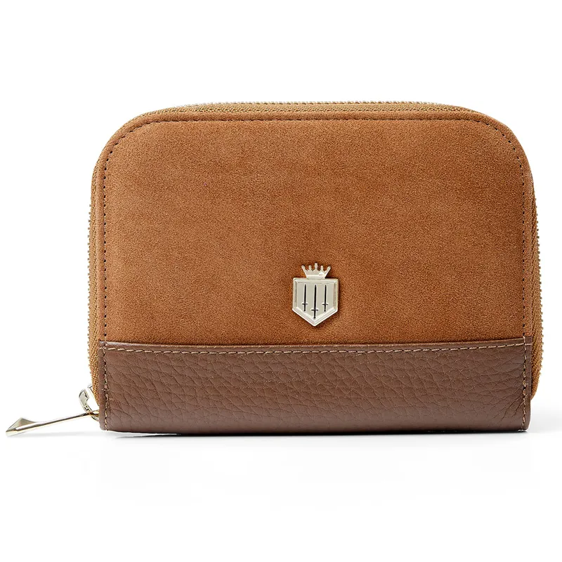 Fairfax and Favor Mini Salisbury Purse - Tan Suede