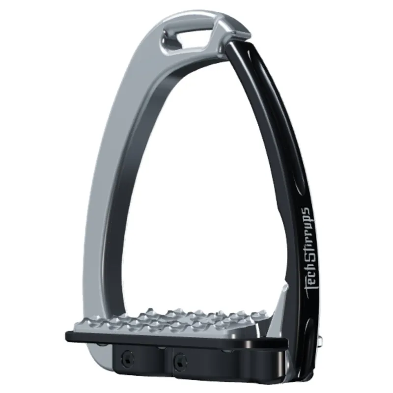 Tech Stirrups Venice Fit 8 Safety Stirrups - Silver/Black