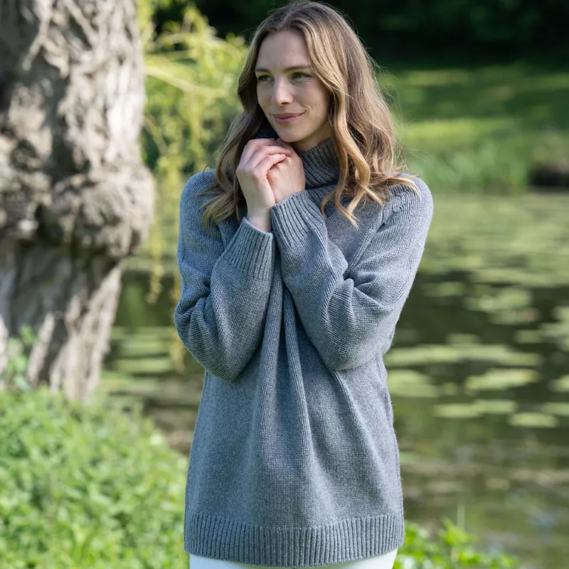 Toggi Ainsworth Ladies Knitted Slouchy Sweater - Grey-5