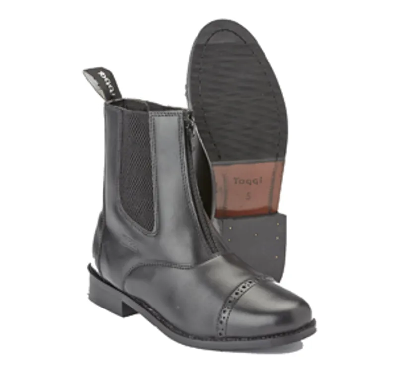 Toggi Augusta Jodhpur Boot with Zip - Black-1