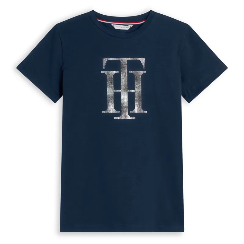 Tommy Hilfiger TH Rhinestone Ladies T-Shirt - Desert Sky - XS-3
