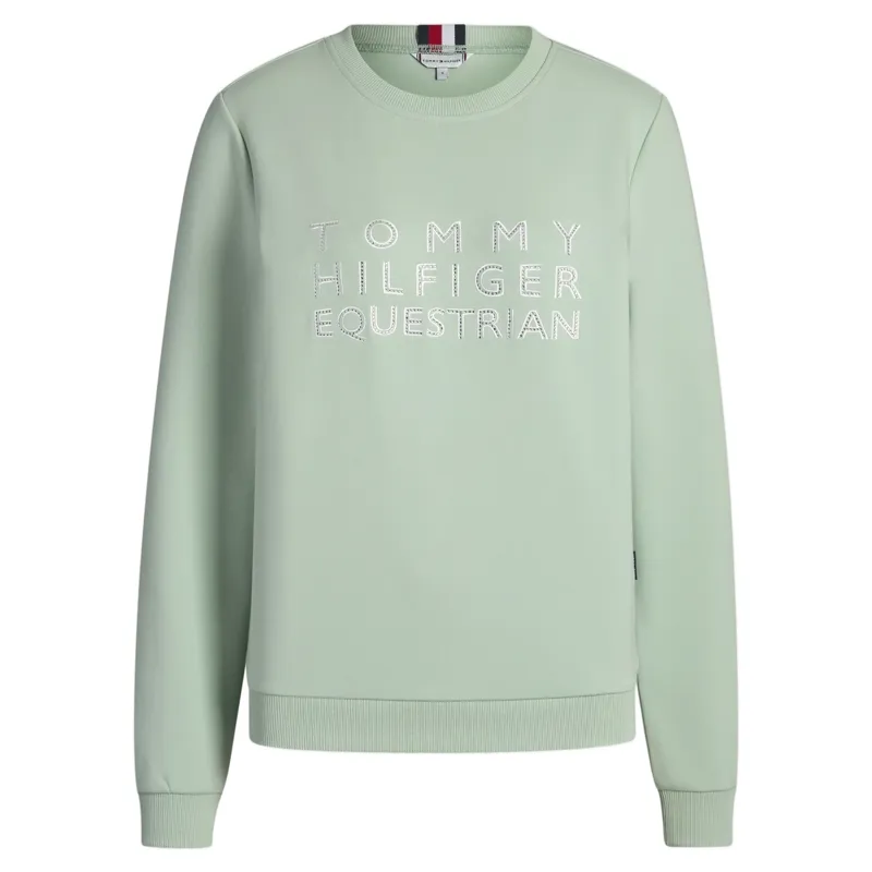 Tommy Hilfiger Belair Rhinestone Womens Sweatshirt - Belair Mint-2
