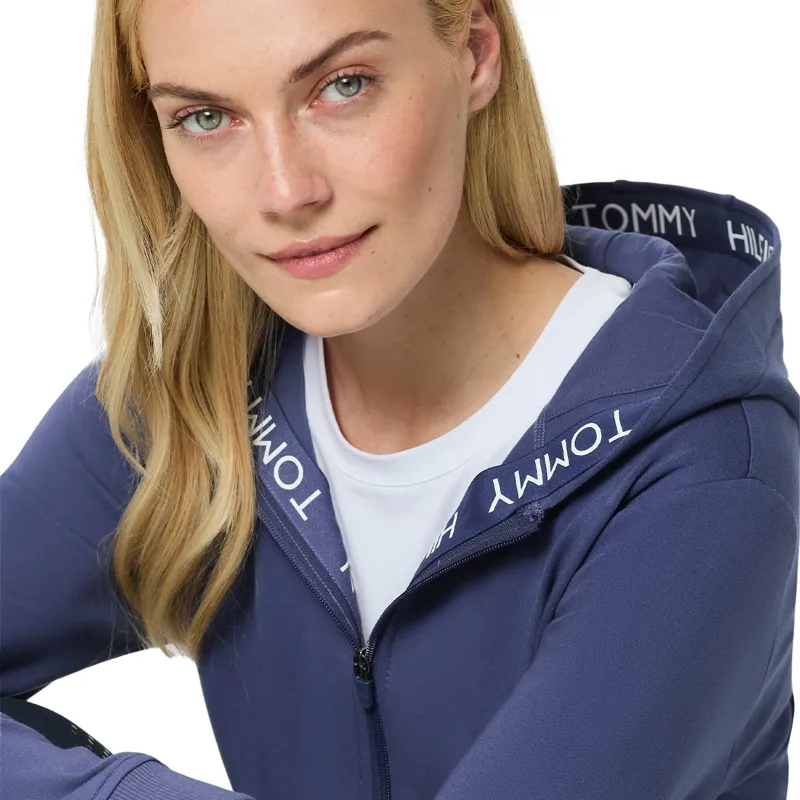 Tommy Hilfiger Beverly Womens Zip-Up Hoodie - Faded Indigo-3