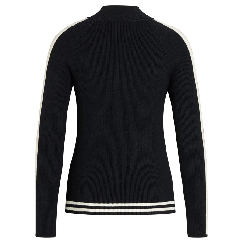 Tommy Hilfiger Carol Womens 1/4 Zip Riding Sweater - Desert Sky-4