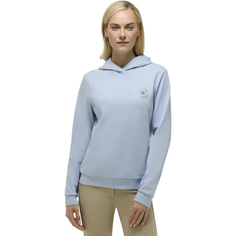 Tommy Hilfiger Hollywood Womens Rhinestone Hoodie - Sweet Blue